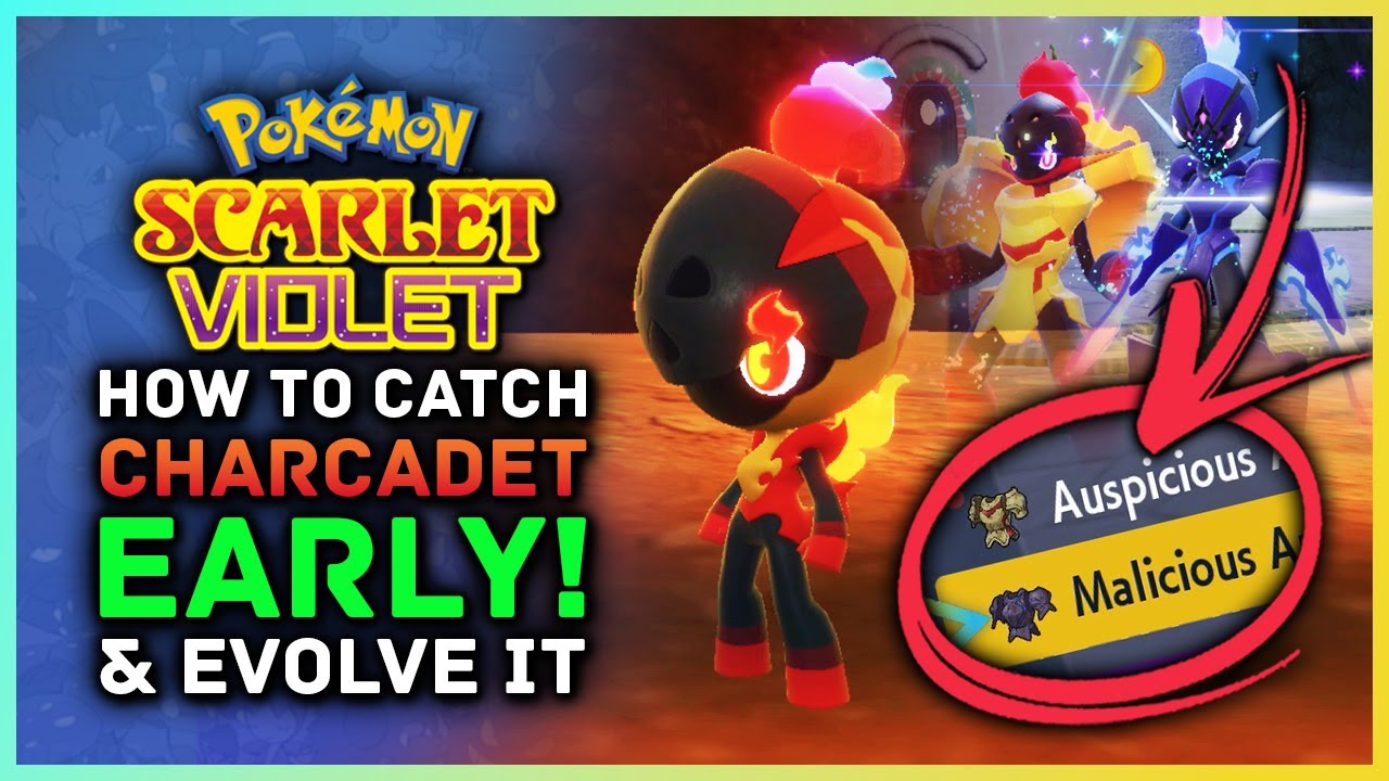 Pokemon Scarlet and Violet - How to Catch Charcadet EARLY & Evolve Into Armarouge / Ceruledge