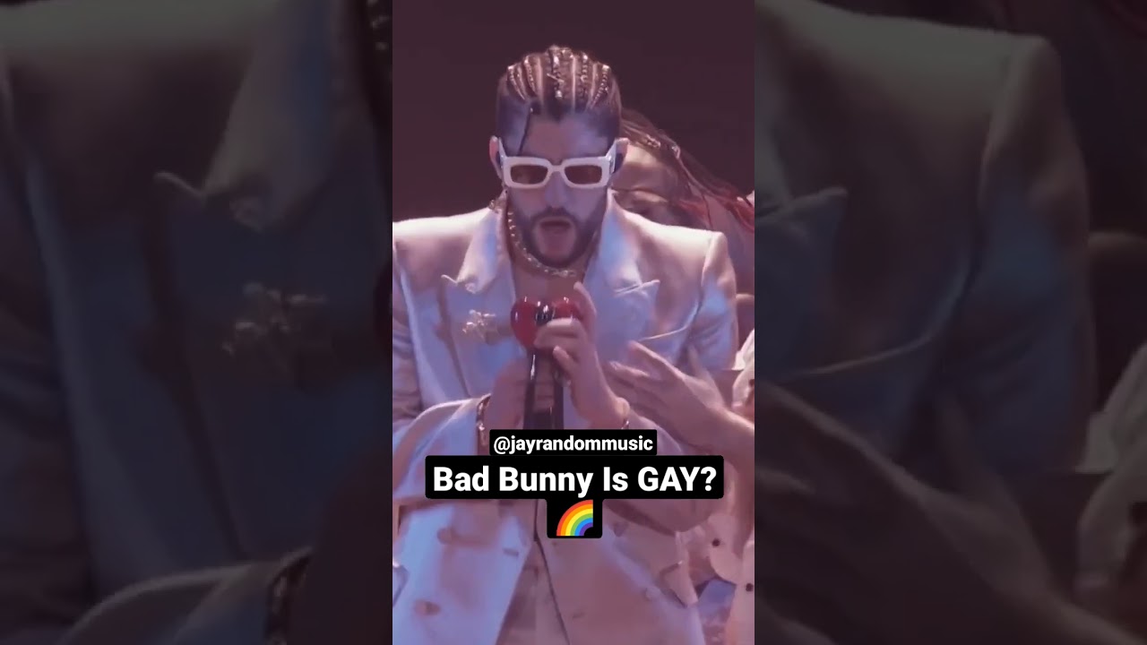 Is Bad Bunny Gay? 🌈 😲 #shorts #short #badbunny #kissing