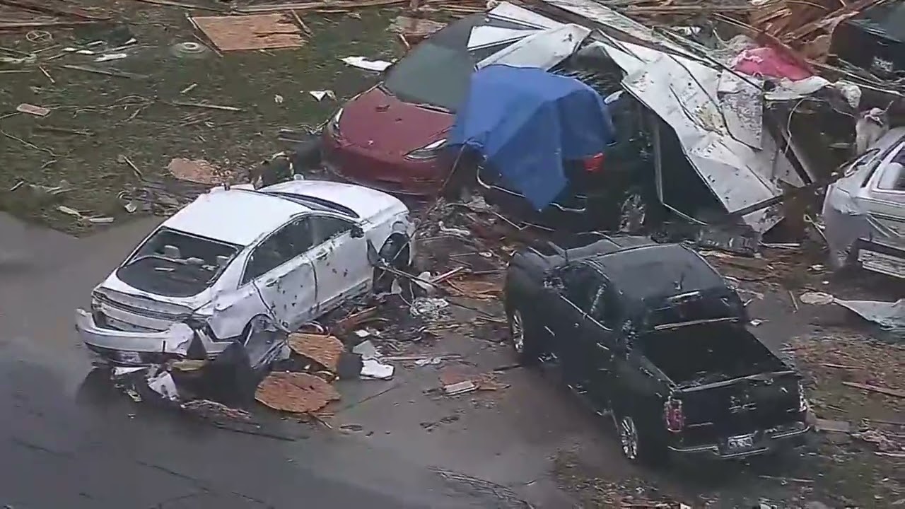 Oklahoma tornado damage: raw video