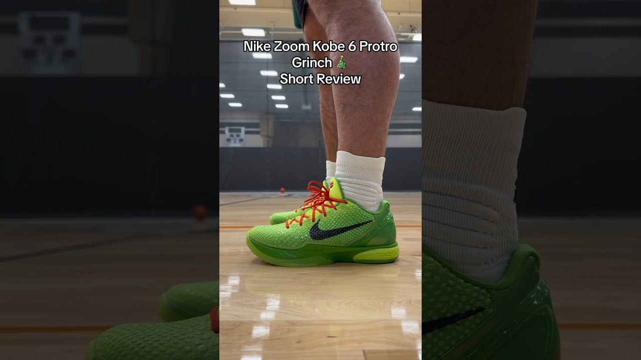 Nike Zoom Kobe 6 Protro “Grinch” On Feet & In Hand Looks - Short Review Part 1/3 #kobebryant #grinch