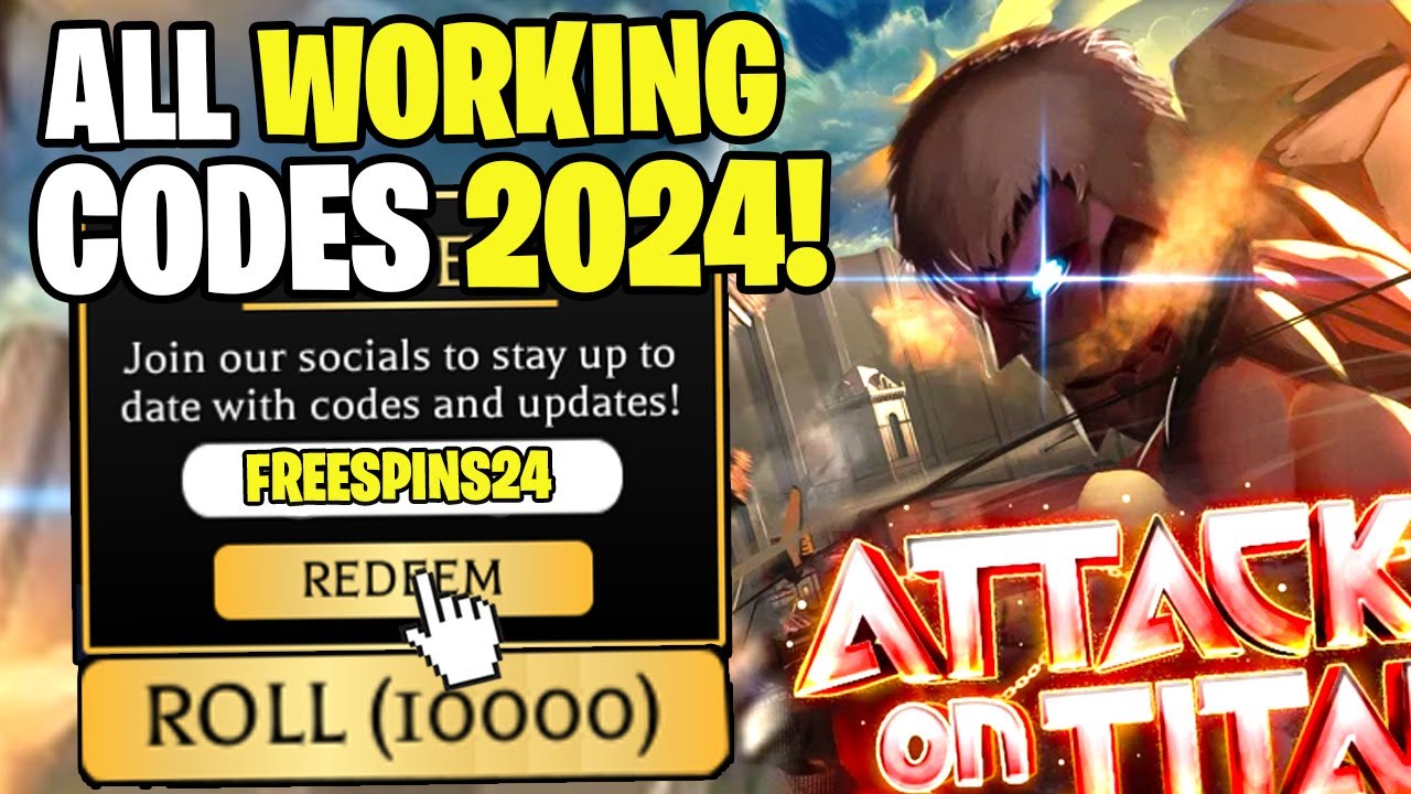 *NEW* ALL WORKING CODES FOR ATTACK ON TITAN REVOLUTION 2024! ROBLOX ATTACK ON TITAN REVOLUTION CODES
