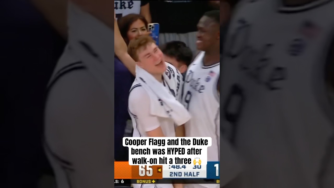 Duke walk-on had Cooper Flagg fired up 🔥