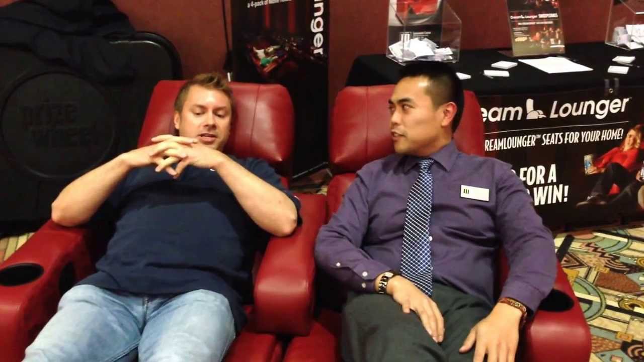 WNCI's Chris Davis at Marcus Crosswoods Cinema for Dream Loungers
