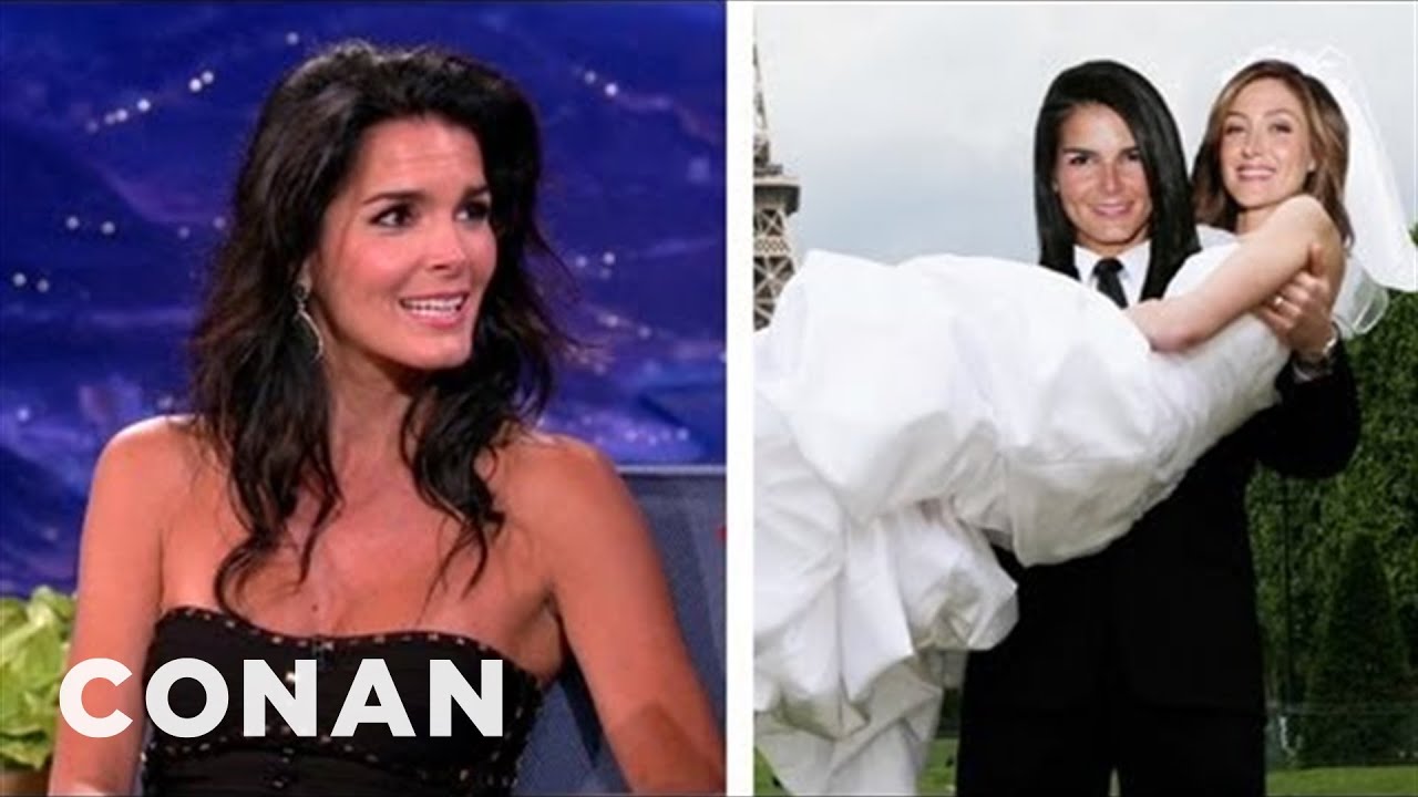 Angie Harmon Is Always The Man In Lesbian Fan-Fic | CONAN on TBS