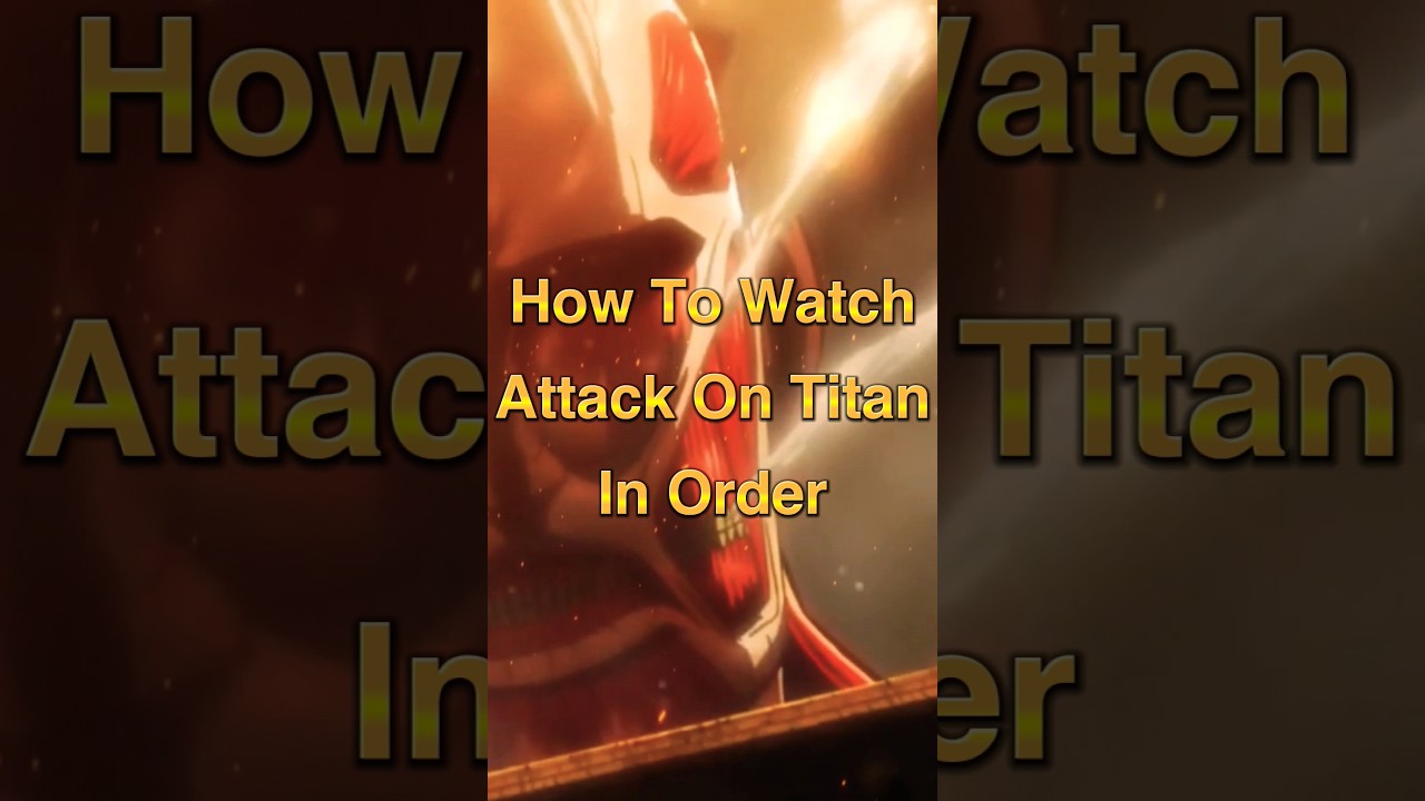 Attack on Titan Right Watch Order