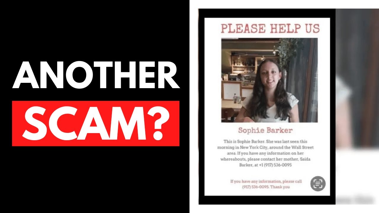 Who Is Sophie Barker - Missing NYC Girl Found Near Wall Street | BEWARE THIS SCAM (2025)