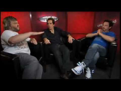*FULL* "Tropic Thunder" Unscripted. RDJ, Ben Stiller, Jack Black