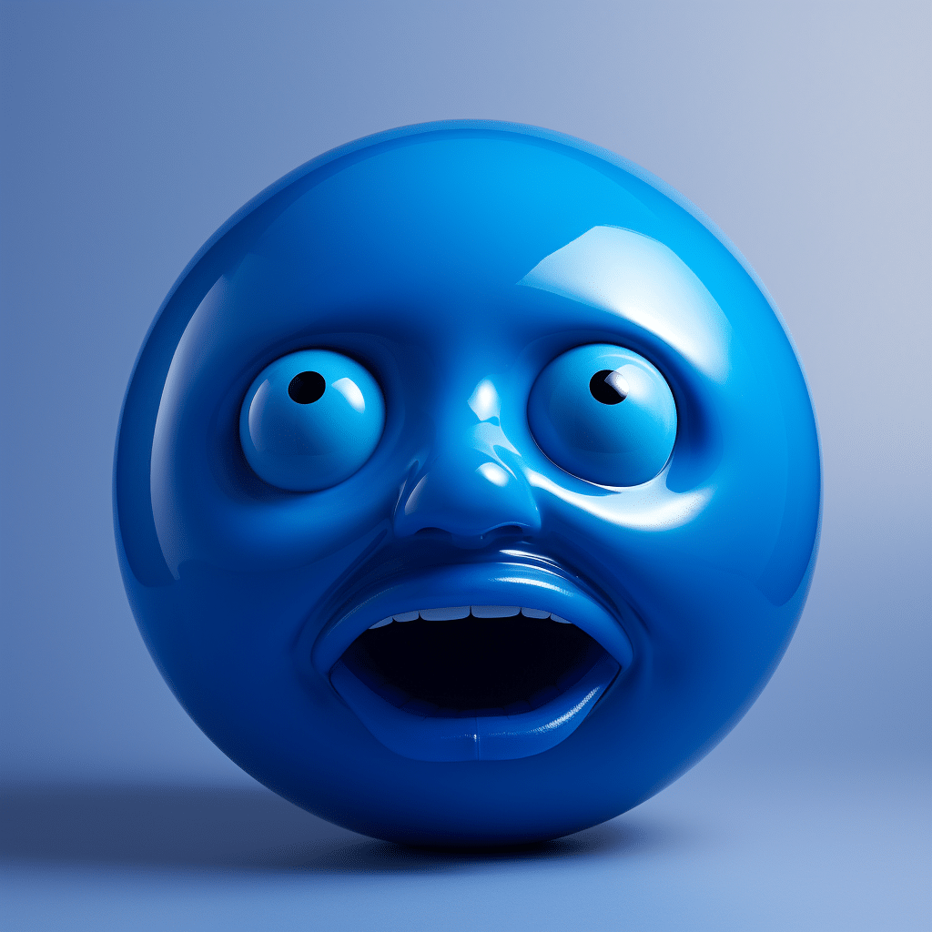 blue emoji