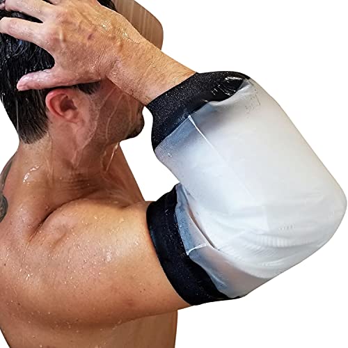 FIGHTECH PICC Line Shower Cover Available in Sizes Reusable IV & PICC Line Sleeve Waterproof Cast Cover for Elbow PICC Line Covers for Upper Arm Wound (Weight pounds)