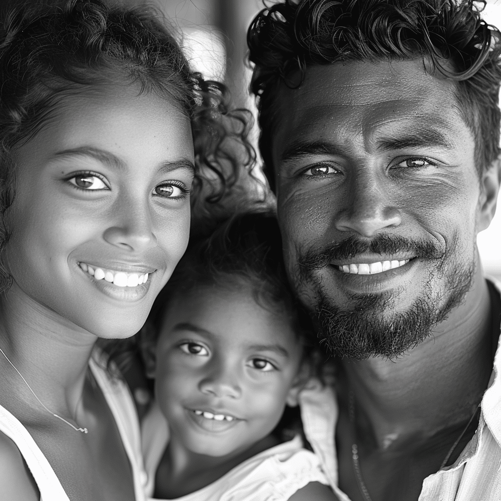 my wife and kids